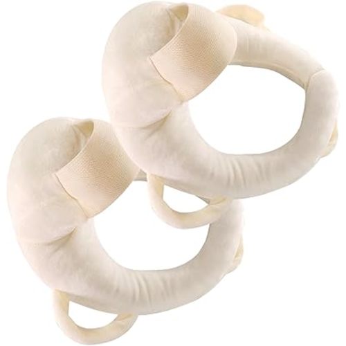 2 Pack Nursing Pillow，Ergonomic Nursing Essentials for Bottle and Breastfeeding，Machine Washable，Yellowish
