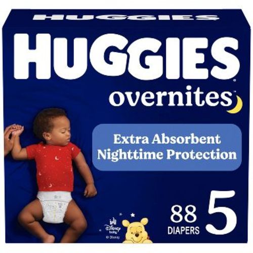 Huggies Overnites Nighttime Protection Diapers - Size 5 - 88ct