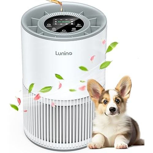 Air Purifiers for Home Large Room up to 1200ft², LUNINO H13 True HEPA Air Purifier for Bedroom with Fragrance Function, Air Quality Sensor, Sleep Mode, Air Cleaner for Pet Dander, Odor, Dust, Smoke