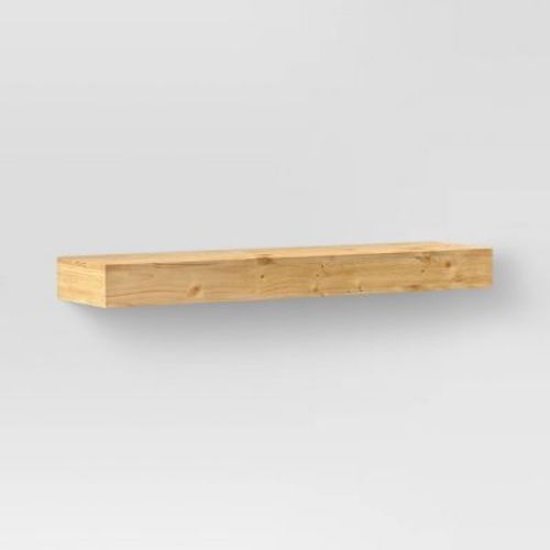 24" Floating Wood Shelf - Threshold™