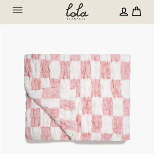 Pink Check – Lola Blankets