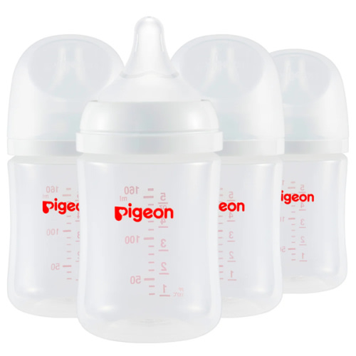 PP Wide Neck Soft Touch Baby Bottle 4 packs, 5.4 Oz（for Newborns)(Not