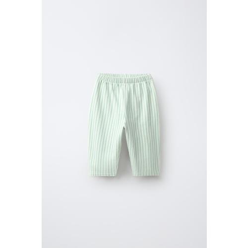 STRIPED POCKET PANTS - Light green | ZARA United States