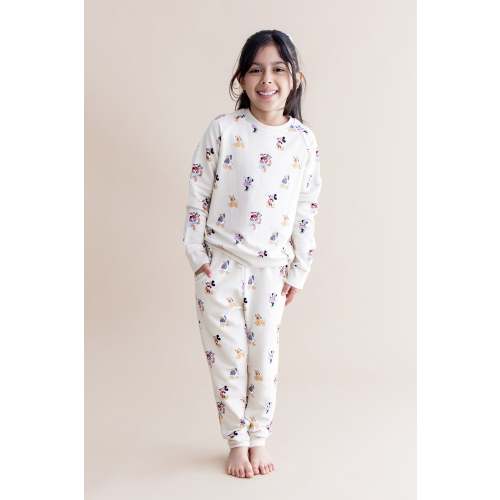 Long Sleeve Jogger Set in Mickey Mouse and Friends