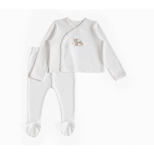 Pima Cotton Layette Bunny Separate Set , 0-3 Months , Multi