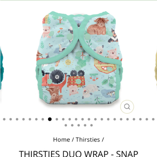 Thirsties Duo Wrap two-sized cloth diaper cover