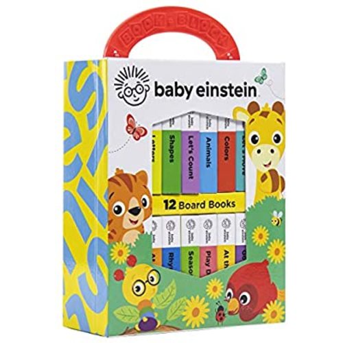 Baby Einstein - My First Library 12 Board Book Set - First Words, Alphabet, Numbers, and More Baby Books - PI Kids