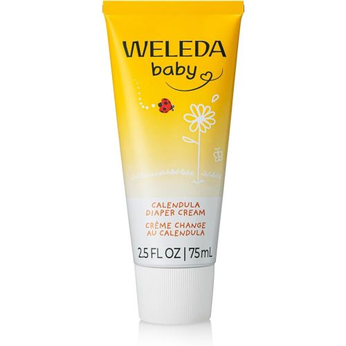 Weleda Baby Calendula Diaper Cream, 2.8 Fluid Ounce, Plant Rich Protection with Calendula, Chamomile, Sweet Almond Oil, Lanolin and Zinc Oxide