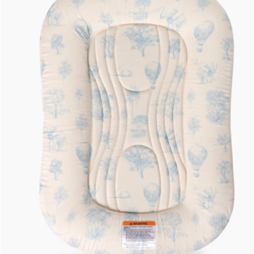 Infant Lounger Wave | Blue Toile
