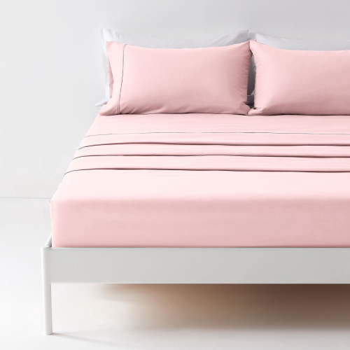 Sonive Bed Sheet Sets, Ultra Soft Breathable Luxury 3 Piece (Rose Pink, Twin)