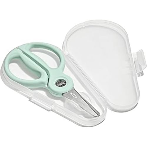 OXO Tot On-the-Go Food Scissors with Case, Baby Fruit and Vegetable Slicer