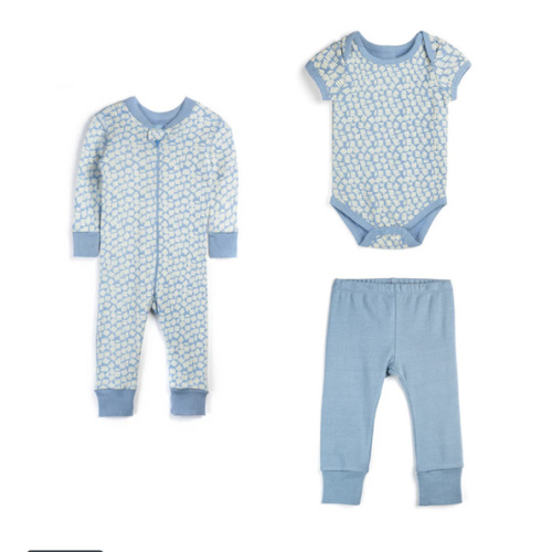 Organic Cotton 3 Piece Baby Bundle: Chambray
