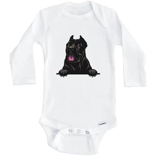 Really Awesome Shirts Cane Corso Dog Breed Cute One Piece Baby Bodysuit (Long Sleeve)
