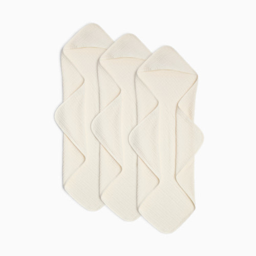 Muslin Hooded Towels (3 Pack) - White