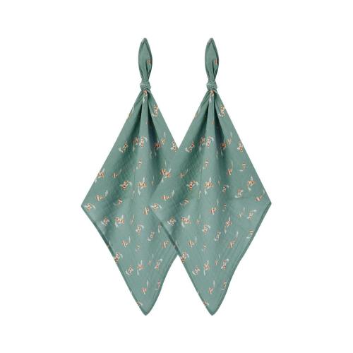 Swimming Koi Organic Cotton Two-Piece Burp Cloth Set