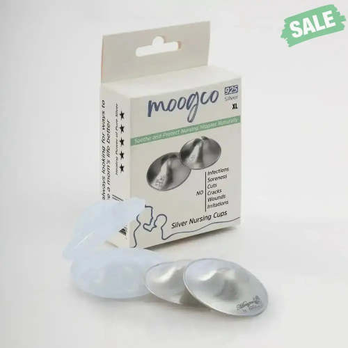 Moogco 925 Silver Nursing Cups | Sore Nipple Relief