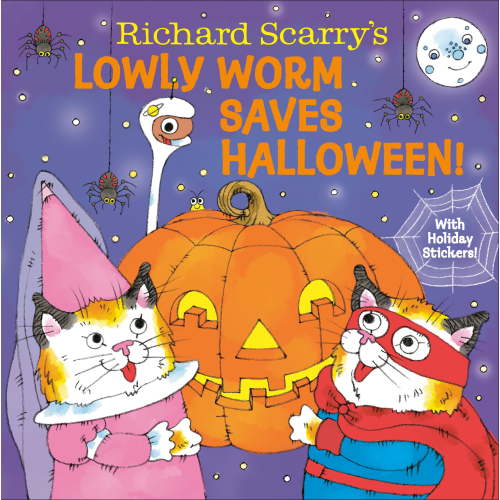 Richard Scarry's Lowly Worm Saves Halloween! (Hardcover)