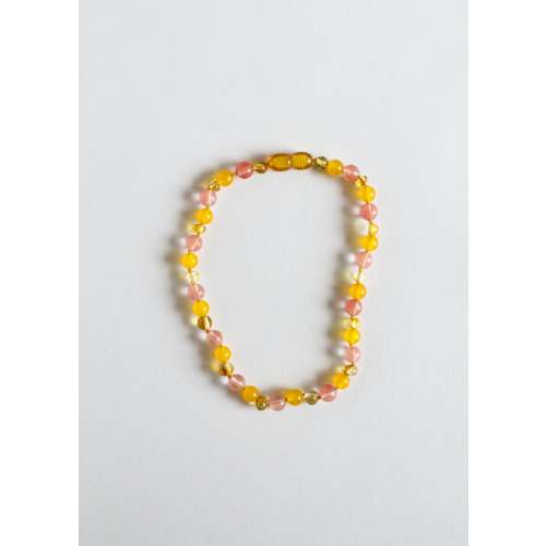 Polished Honey Baltic Amber + Honeysuckle Gemstones || Necklace – CanyonLeaf