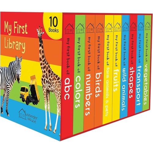 My First Library: Boxset of 10 Board Books for Kids