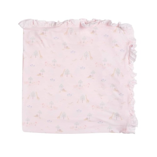 pink serene safari modal baby blanket