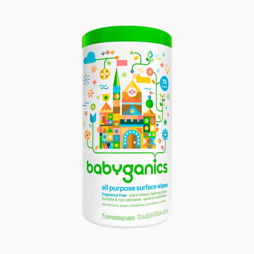 BabyGanics All Purpose Surface Wipes (75 Count) - Fragrance Free