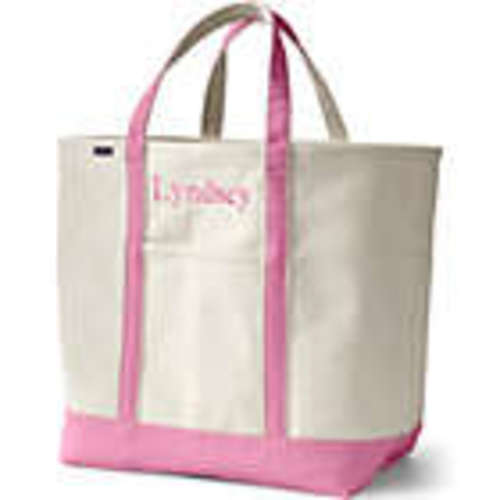 Medium 5 Pocket Open Top Canvas Tote Bag | Lands' End