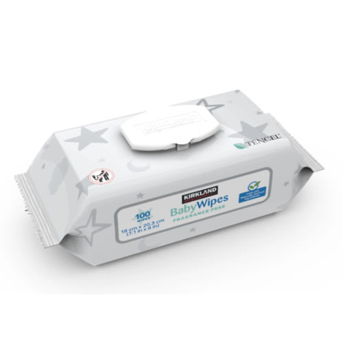 Kirkland Signature Baby Wipes, Fragrance Free, 9 Packs of 100