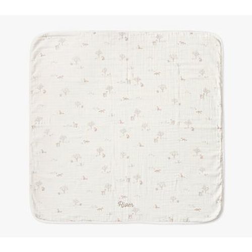 Rylee + Cru Woodland Oversized Muslin Baby Blanket , 47 X 47 , Multi