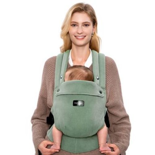 Momcozy Baby Carrier with Natural Cotton Linen - Sage Green
