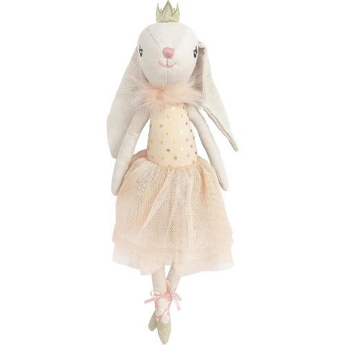 MON AMI Bijoux The Bunny Princess Ballerina Stuffed Doll | 15-Inch Plush Bunny Doll in Tulle Skirt & Tiara | Soft & Elegant Rabbit Plush for All Ages for Birthdays & Holidays