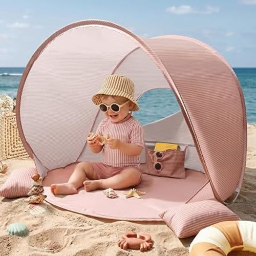 Tiny Land Baby Beach Tent, Pop Up Baby Tent with UPF 50+ Sun Protection