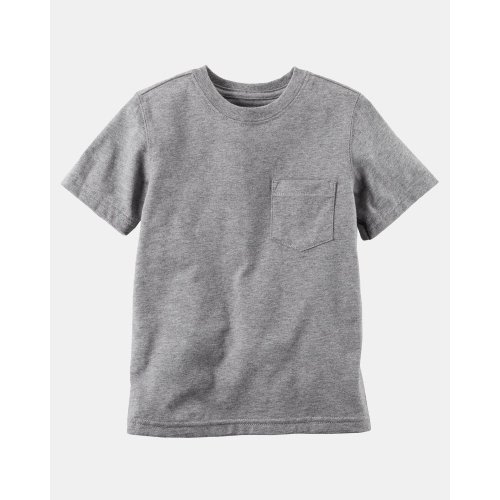 Toddler Solid Short-Sleeve Pocket Tee - Grey | Carter's
