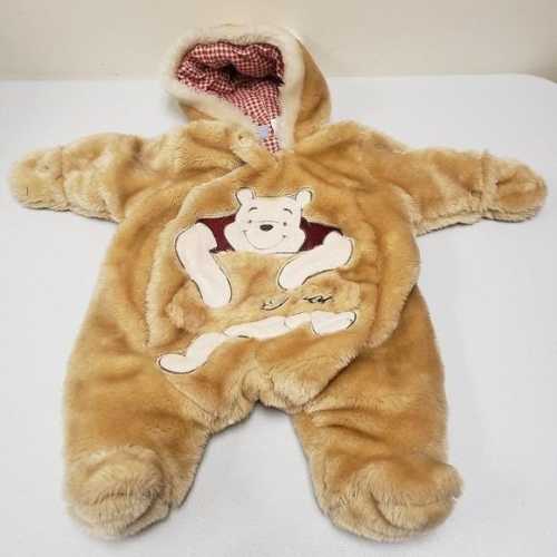 Disney Baby Winnie the Pooh Bunting Plush Snow Suit 0-3 Months