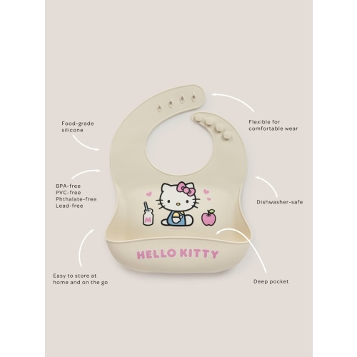 Hello Kitty® Silicone Bib – JuJuBe