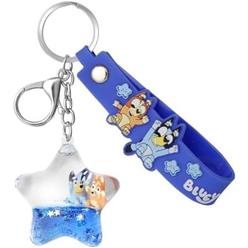 Bluey Bag Charm Keychains Official License, Lobster Clip