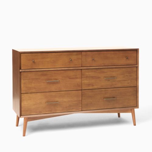 Mid-Century 6-Drawer Dresser (56")