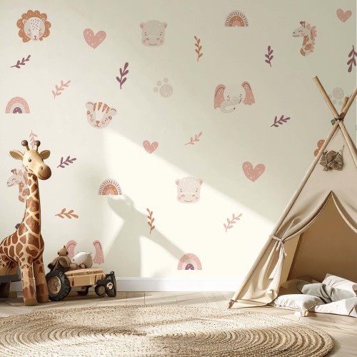 Pastel Boho Safari Animals