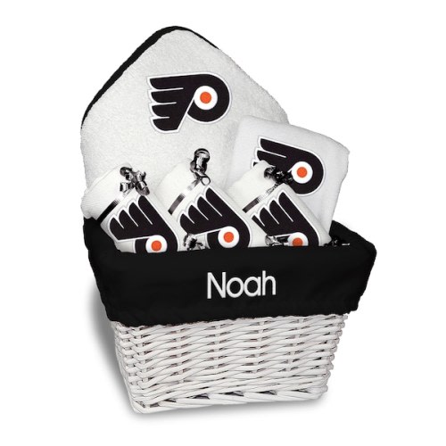 Newborn & Infant Philadelphia Flyers White Personalized Medium Gift Basket