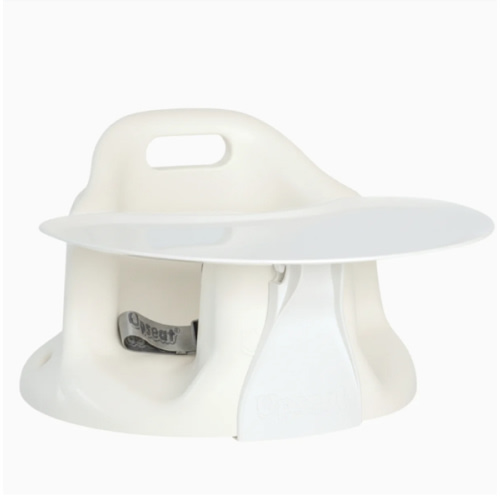 Upseat Baby Floor & Booster Seat with Tray - Coconut