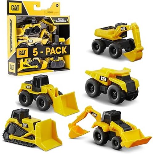 Cat Construction Little Machines 5 Pack - Great Cake Toppers