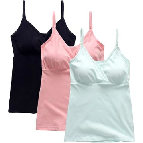SUIEK Cotton Nursing Tank Tops