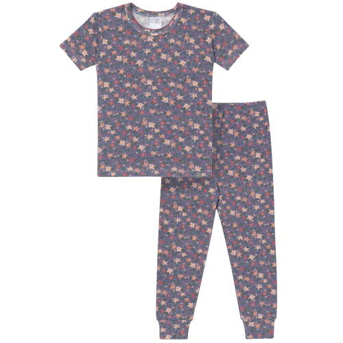 Modern Moments by Gerber Gender Neutral Viscose Short Sleeve Pajama Set, 2-Piece, Sizes 12 Months - 5T