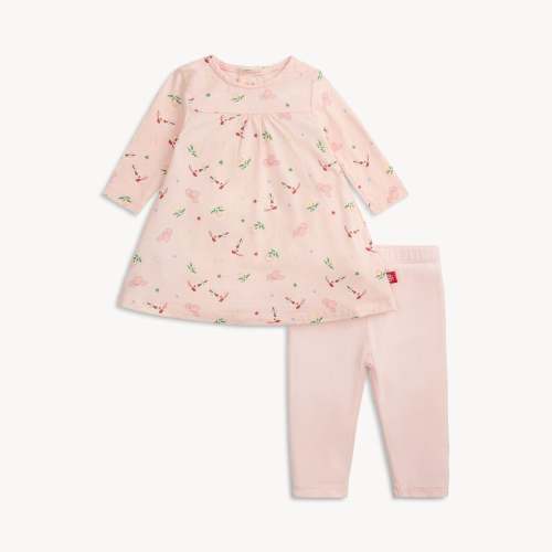 rodeo drive pink modal magnetic little baby dress + legging set – Magnetic Me