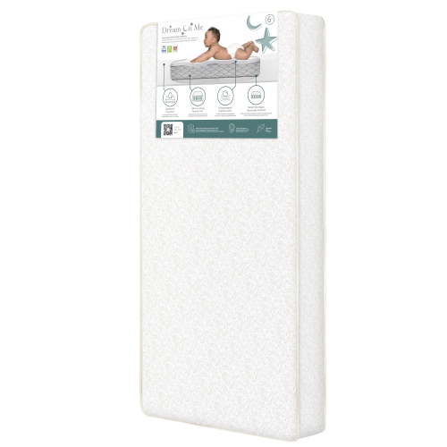 Dream On Me Snug Support Crib and Toddler Mattress, Paisley