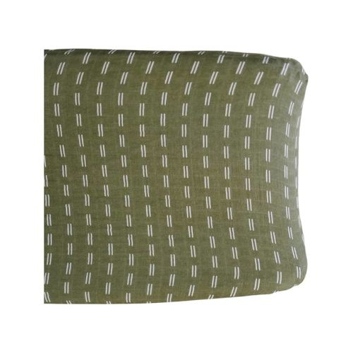 Mebie Baby Changing Pad, Olive Strokes, 100% Muslin Cotton Changing Table Pad Cover for Baby Boy and Girl, Designer Nursery Decor Covers, Diaper Changing Pad Cover for Changing Station