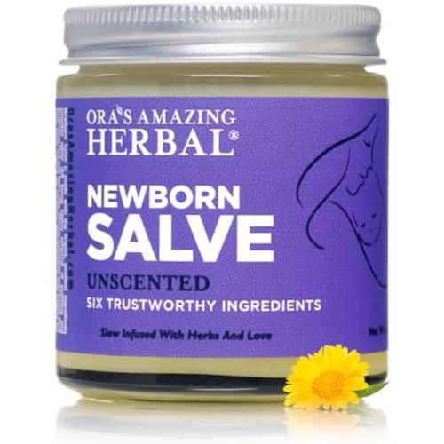 Ora's amazing Herbal, Newborn Salve, Diaper Rash Cream, Calendula Baby Balm, EWG Verified Baby Ointment, Acne Eczema, Butt Cream, Infant Massage, Natural Paraben Free, Good for Sensitive Skin