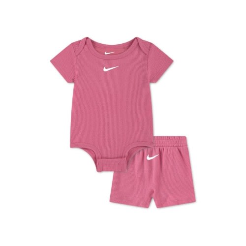 Waffle Knit Bodysuit & Shorts Set