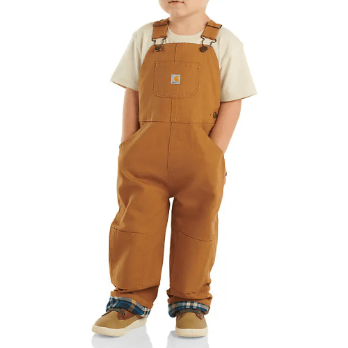 Kids' Canvas Bib Overall Flannel-Lined (Baby/Toddler) | Carhartt