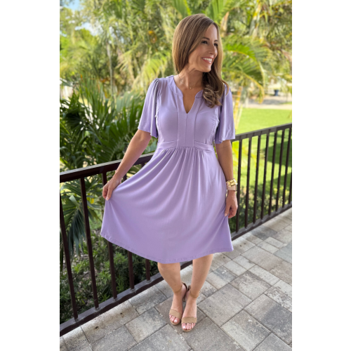 Holy Grail Nursing Dress - Short Sleeve - Lilac – Nursing Queen