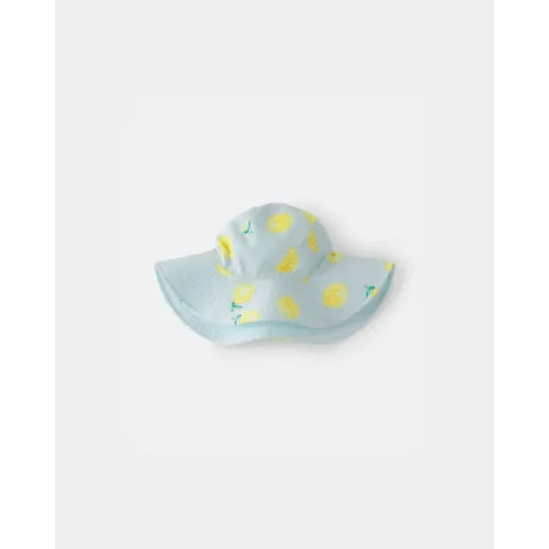 Toddler Girl Reversible Lemon Swim Hat - Blue | Carter's